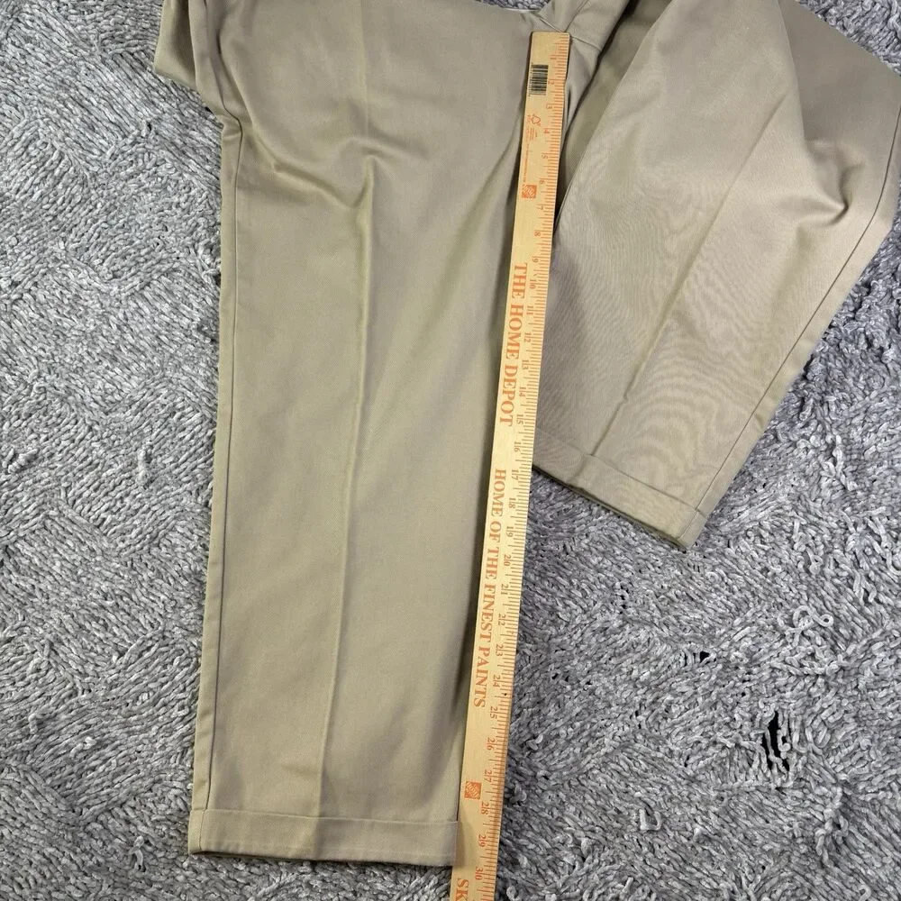 Polo Ralph Lauren Andrew Pants Mens 40/32 Beige Pleated Preppy Vintage Business